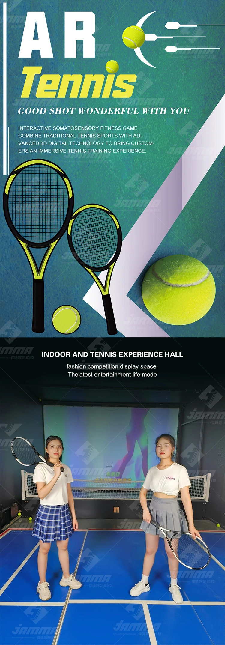 High Quality Augmented Reality Tennis Sports Game Multiplayer