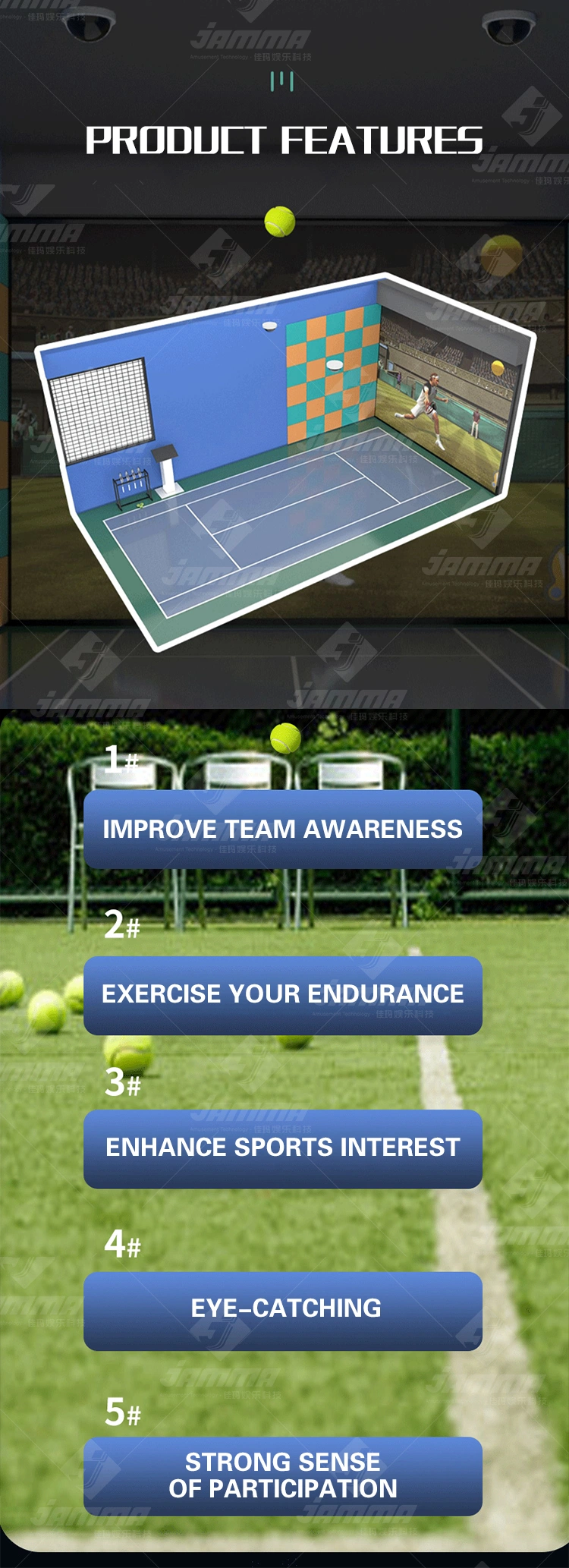 High Quality Augmented Reality Tennis Sports Game Multiplayer