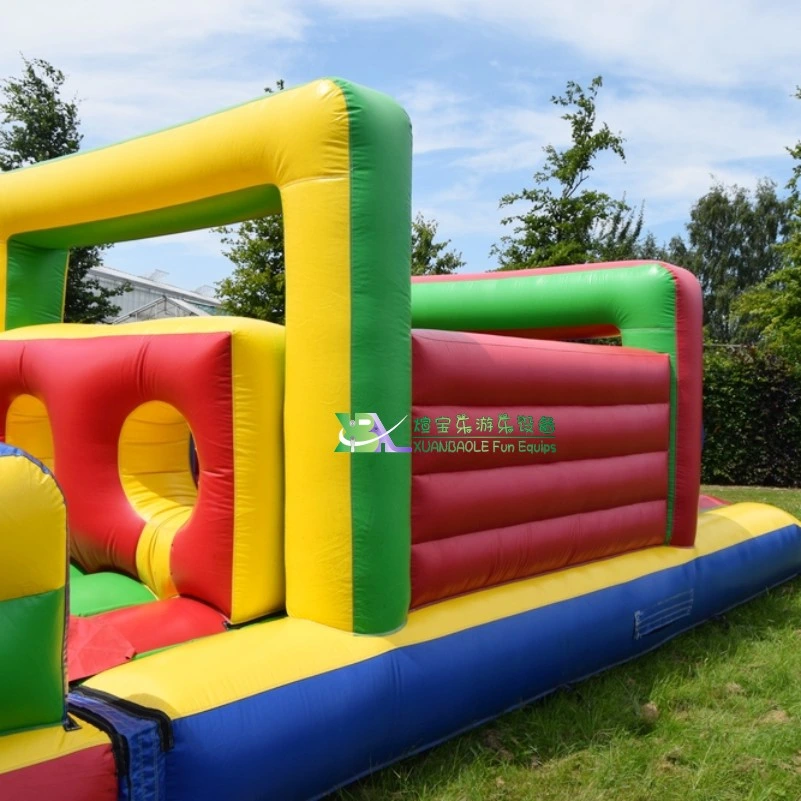 Sport Challenges Backyard Inflatable training Course Outdoor Jumper Party Obstacle Course for Kids