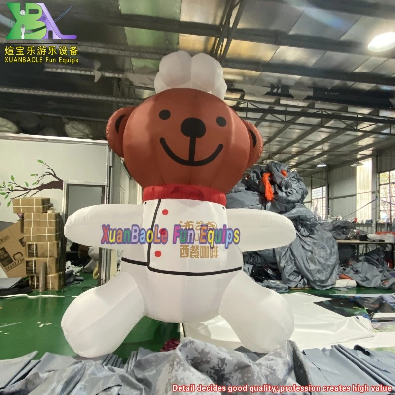 Customized Inflatable Ted Bear/ Large Inflatable Animals/ Western Restaurant Inflatable Bear Cartoon for Inflatable Advertising