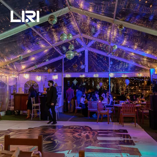 20X30 알루미늄 프레임 유리 측벽이 있는 투명한 큰천막 웨딩 파티 이벤트 텐트
