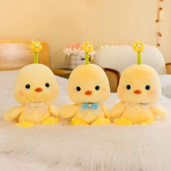 귀여운 작은 노란색 닭 인형 슈퍼 귀여운 어린이 장난감 던지기 베개 인형 손 선물 잡아 기계 헝겊 인형 어린이 생일 선물