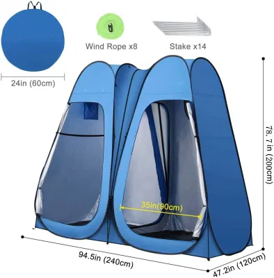 팝업 텐트 그레이트 캠핑 액세서리 홈 욕실 또는 드레싱을 위한 개인 정보 보호 텐트와 같은 휴대용 야외 샤워 텐트